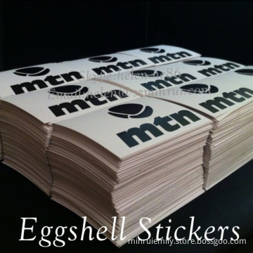 Hot Size 10×7cm Egg Shell Paper Sticker Label Printing 